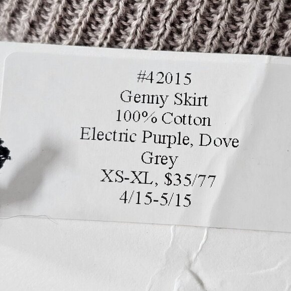 Callahan Knitwear Genny Skirt Electric Purple Brown Cotton Women's Small NWT‎ - Picture 6 of 11